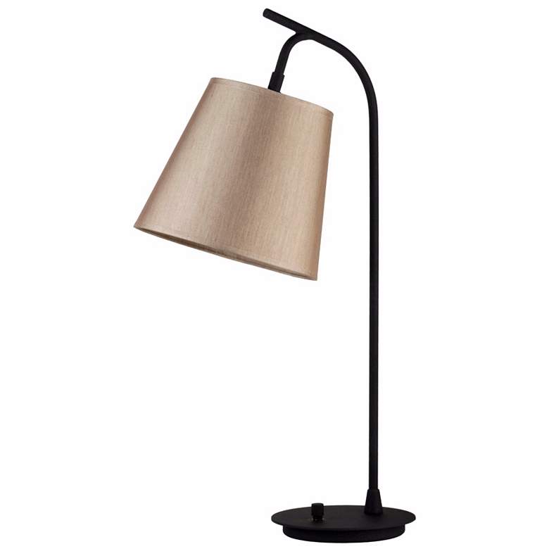 Image 1 Lights Up! Croissant Silk Glow Shade Walker Table Lamp