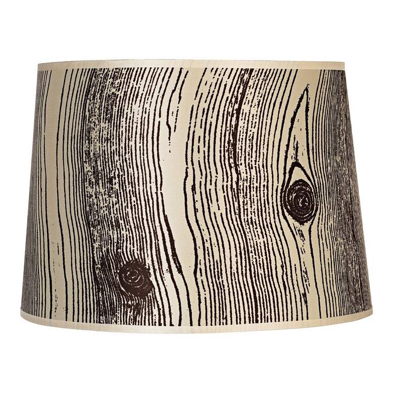 Image 1 Lights Up! Faux Bois Light Lamp Shade 12x14x10 (Spider)