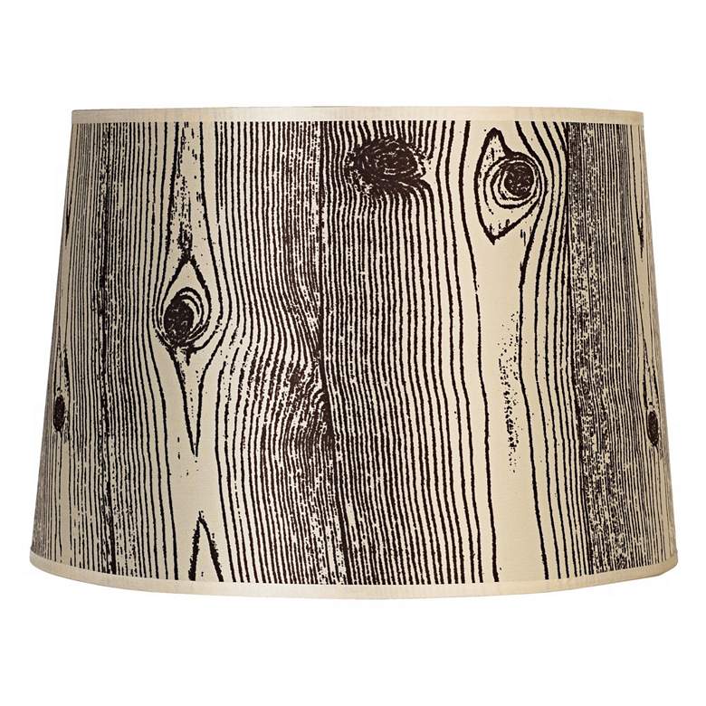 Image 1 Lights Up! Faux Bois Light Lamp Shade 14x16x11 (Spider)