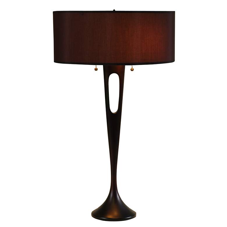 Image 1 Lights Up! French Mod Bronze-Black Table Lamp