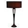 Lights Up! French Mod Bronze-Black Table Lamp