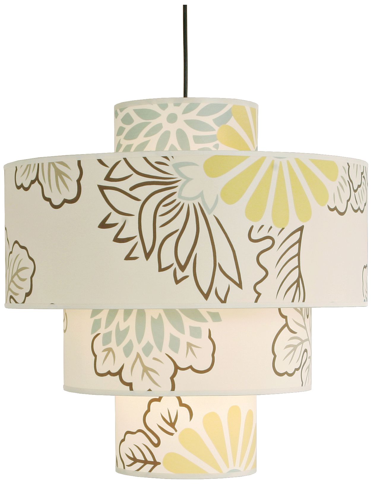 Lights Up! Kimono Deco 21" Wide Pendant Light
