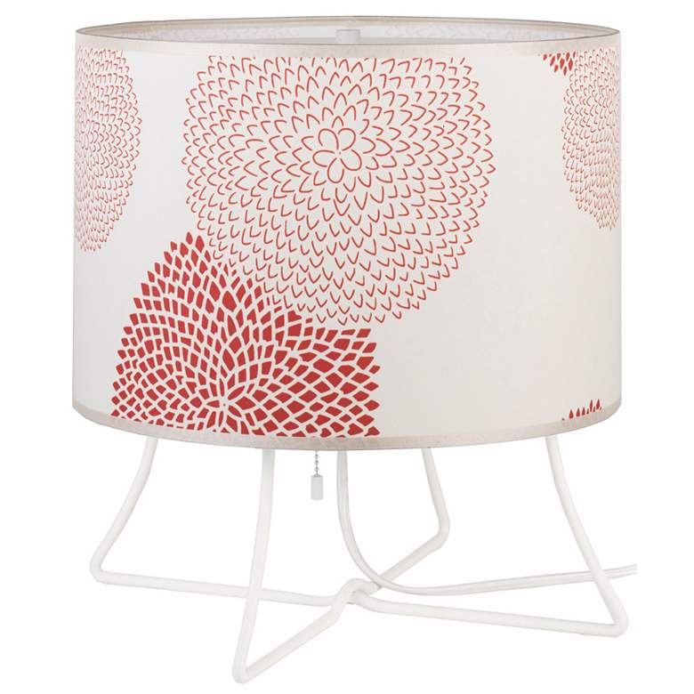 Image 1 Lights Up! Virgil Low Red Mum Shade Accent Lamp