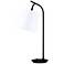 Lights Up! White Linen Shade Walker Table Lamp