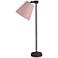 Lights Up! Zoe Rose Tweed Antique Iron Desk Lamp