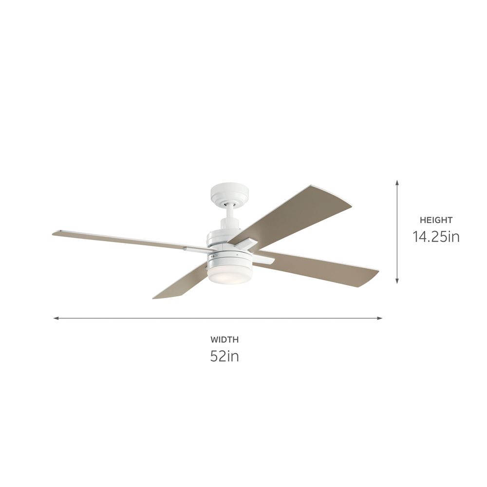 Image 7 Lija White 52 Inch Fan LED more views