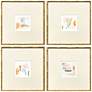 1_Like Clouds 21"W x 21"H Contemporary Framed Art Set of 4