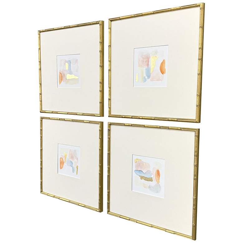 Image 2 Like Clouds 21"W x 21"H Contemporary Framed Art Set of 4 more views