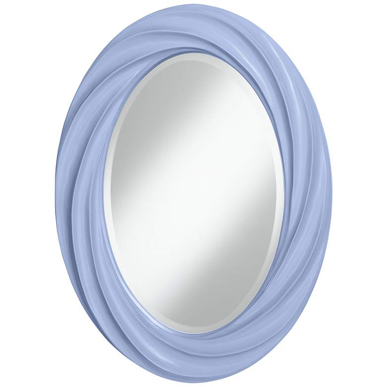 Image 1 Lilac 30 inch High Oval Twist Wall Mirror