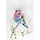 Lilac Bird 32" Wide Colorful Watercolor Metal Wall Art