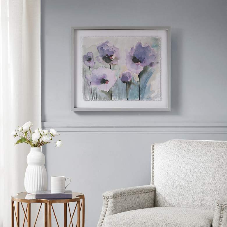 Image 1 Lilac Blooming Spring 25 inch Wide Framed Wall Art