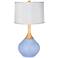 Lilac Patterned White Shade Wexler Table Lamp