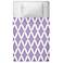 Lilac Purple Geometric Diamond Lattice Duvet Cover