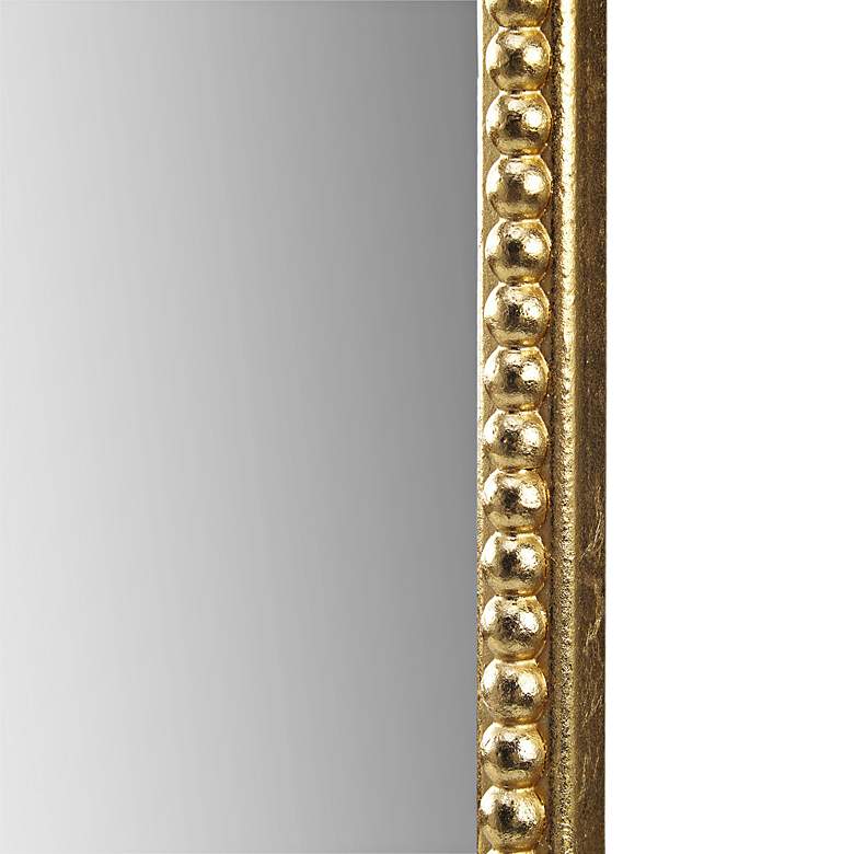 Image 5 Lilbeth Gold 26" x 39" Beaded Arch Wall Mirror more views