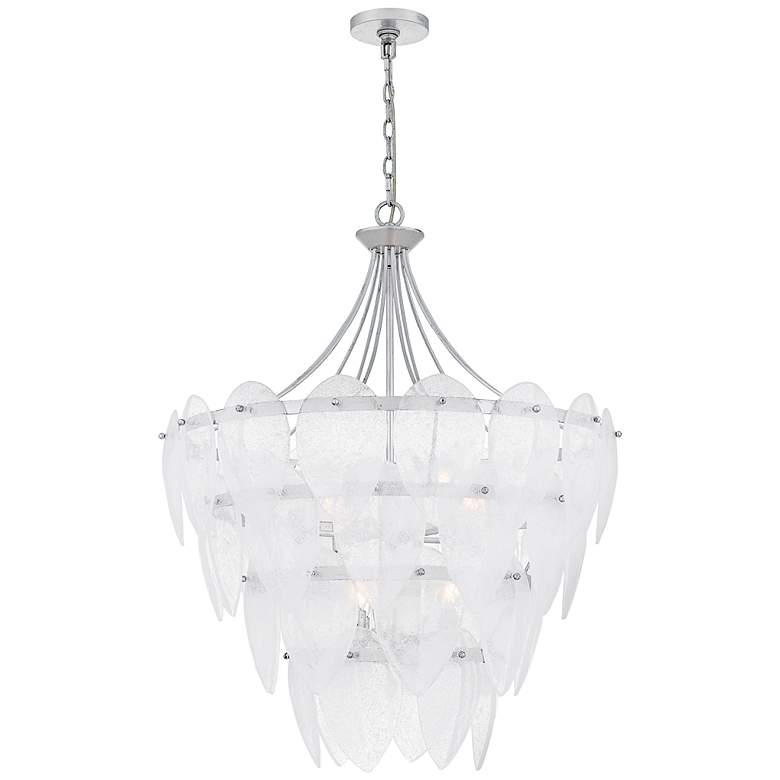 Image 1 Lilestone 7-Light Silver Leaf Pendant
