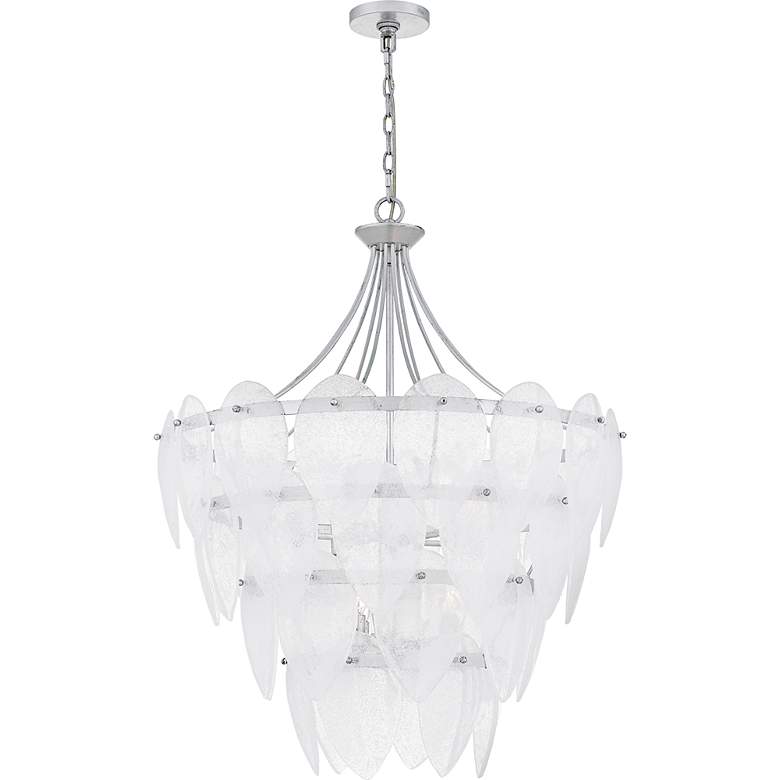 Image 2 Lilestone 7-Light Silver Leaf Pendant more views