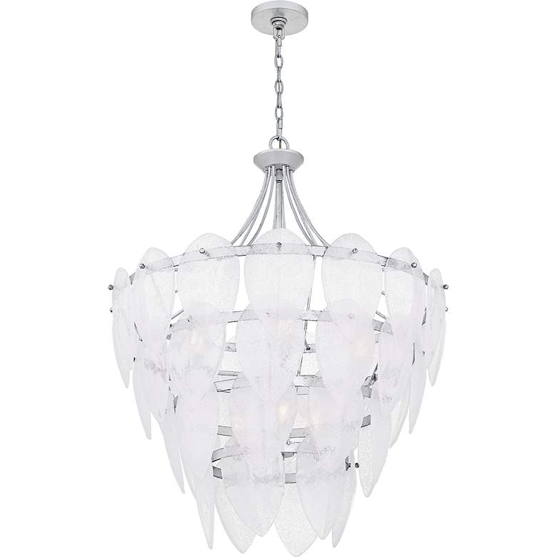 Image 4 Lilestone 7-Light Silver Leaf Pendant more views