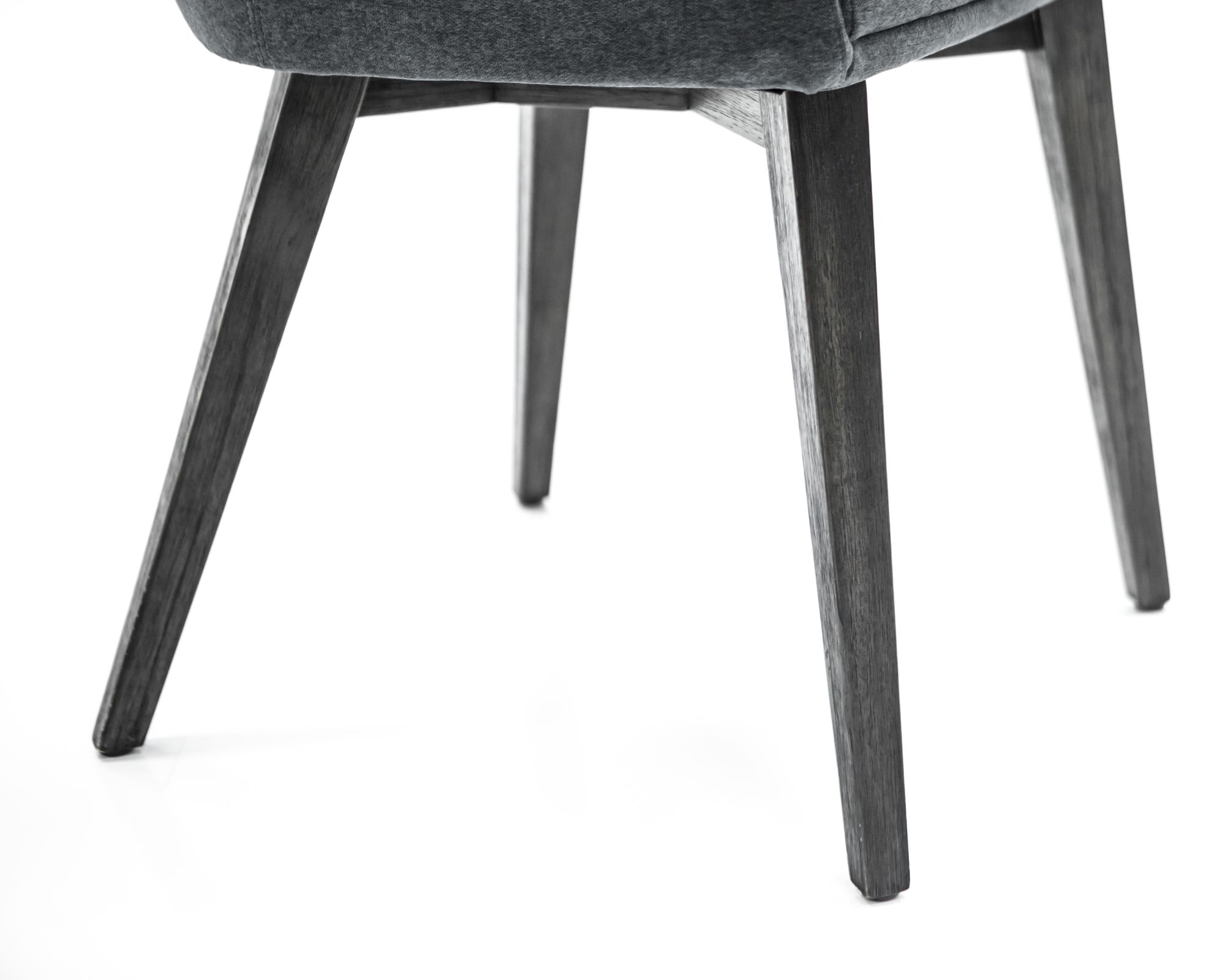 Lileth Set of 2 Dining Chairs in River Upholstery, and Wooden Legs