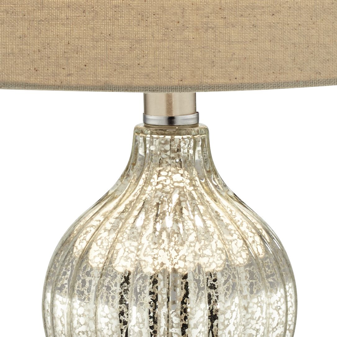 chloe hobnail mercury glass task table lamp