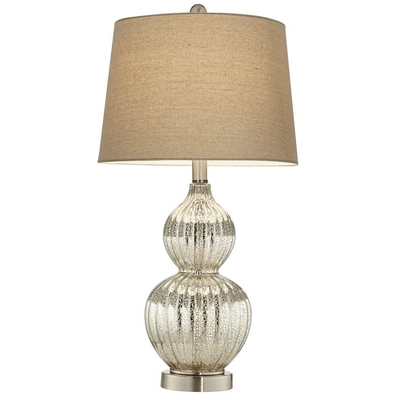 Lili Fluted Mercury Glass Table Lamp more views