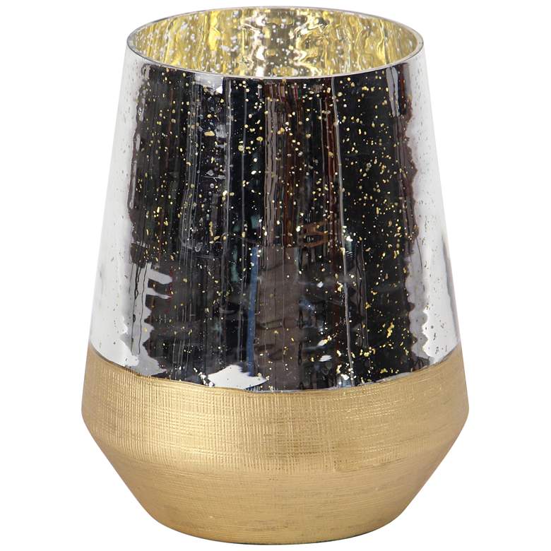 Image 1 Liliah Silver and Gold Glass Votive Candle Holder