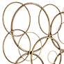 Liliana 32" Wide Distressed Gold Circle Wall Plaque