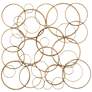 Liliana 32" Wide Distressed Gold Circle Wall Plaque