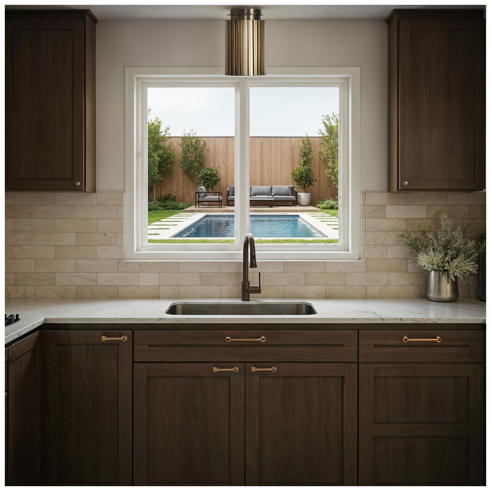 Image 2 Liliane 15" 1-Light Flush Mount, Clear Hammered Glass more views