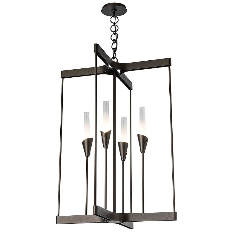 Image 1 Lilium 24.1" Wide 4-Light Oil Rubbed Bronze Chandelier