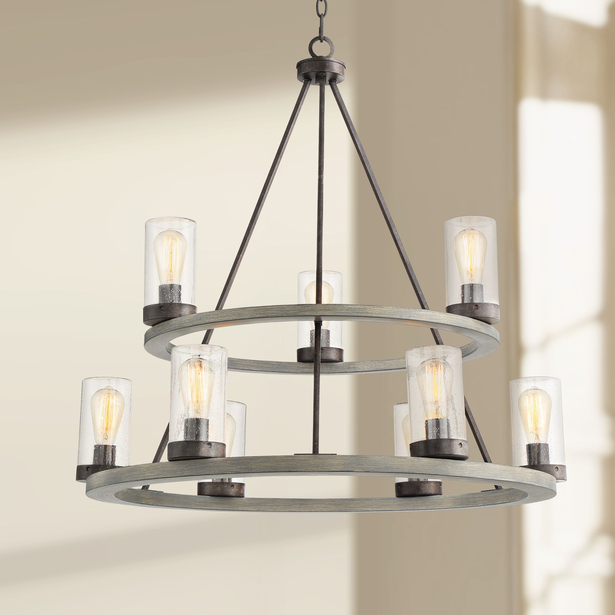 grey light chandelier