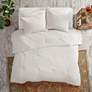 Lillian Ivory Cotton Full/Queen Cotton Comforter Set