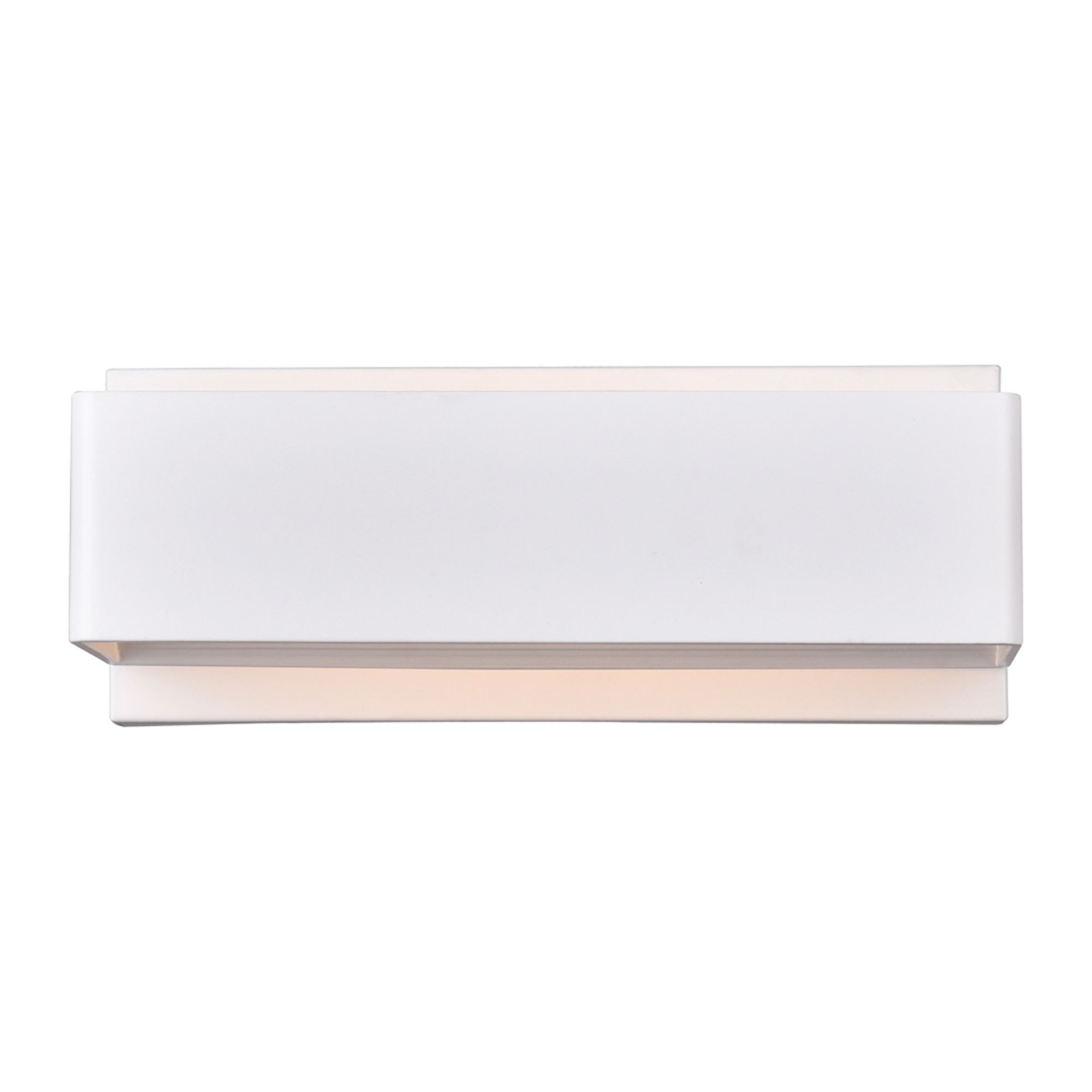 Image 2 Lilliana Integrated LED 12in White Wall Sconce more views