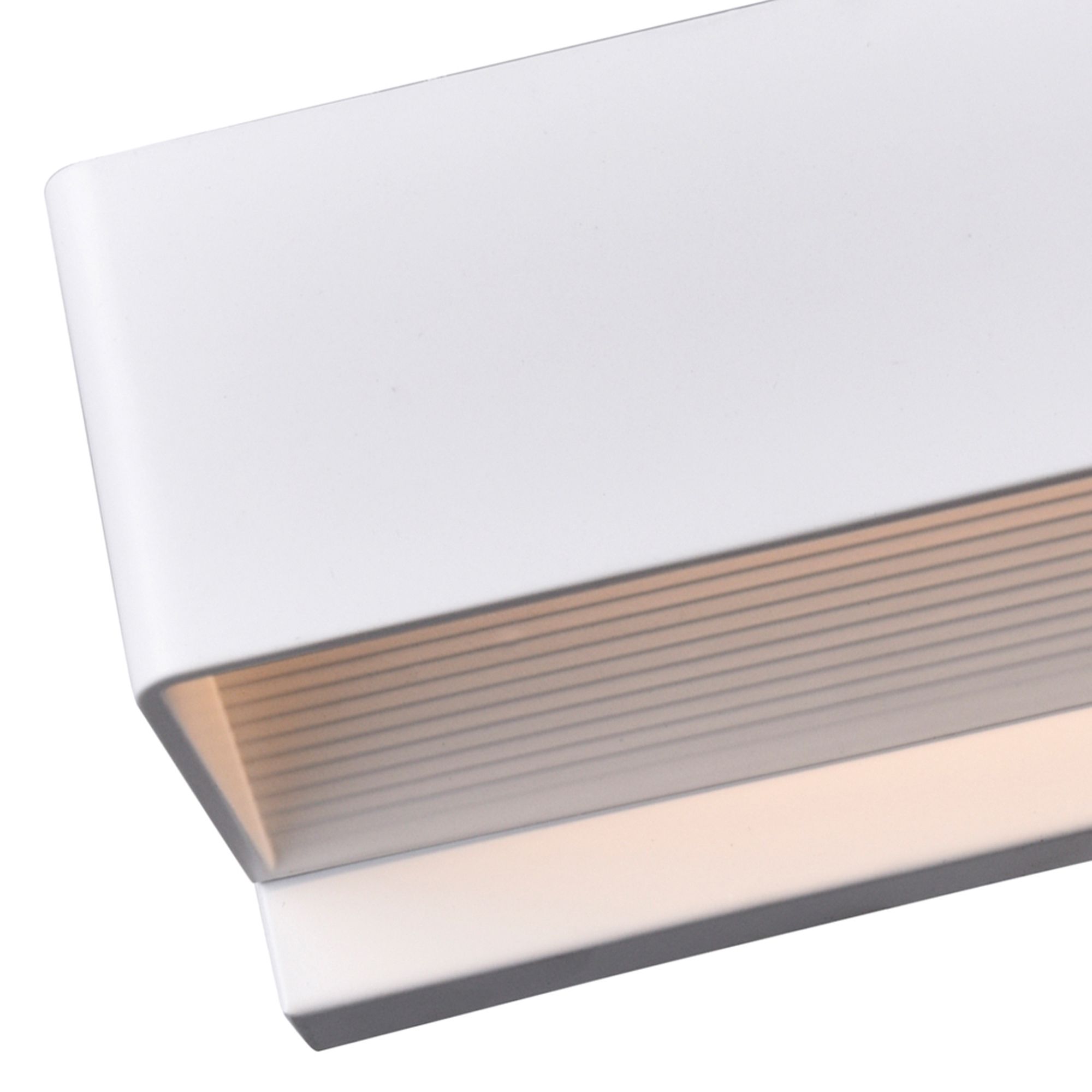 Image 4 Lilliana Integrated LED 12in White Wall Sconce more views