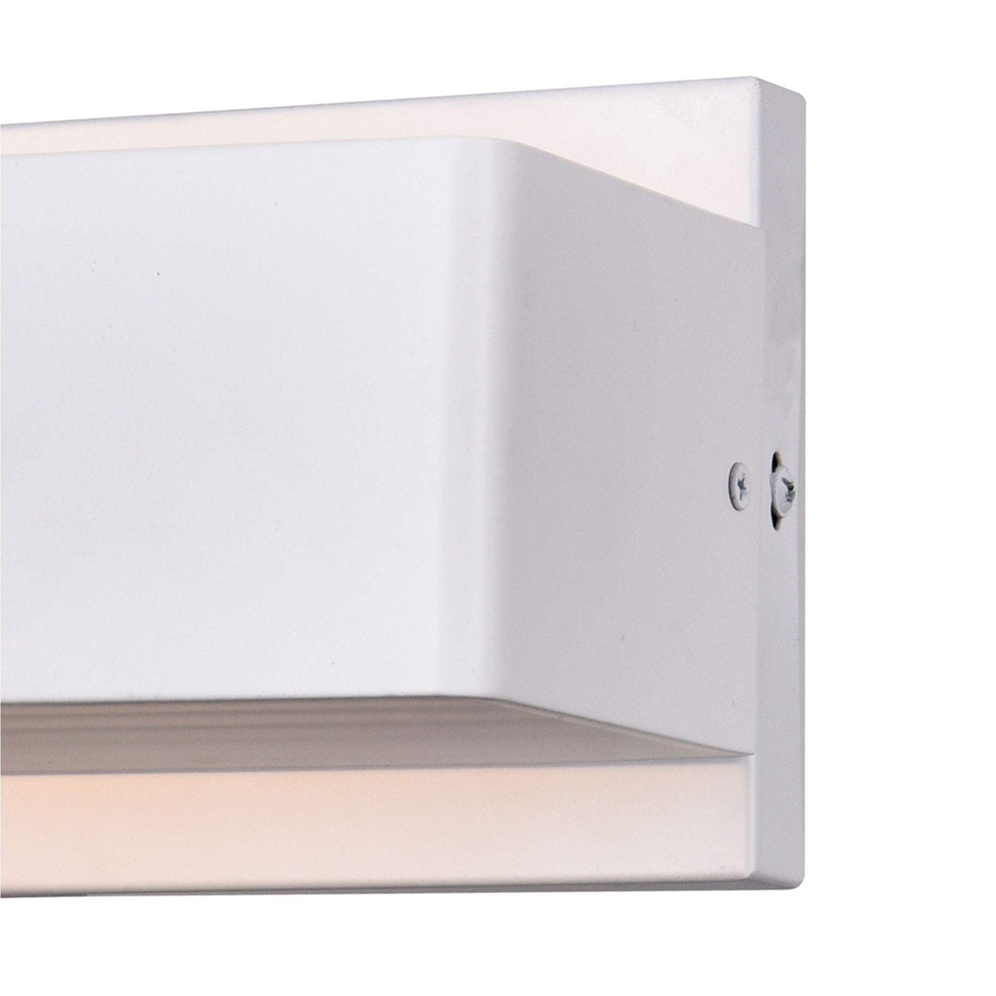 Image 5 Lilliana Integrated LED 12in White Wall Sconce more views