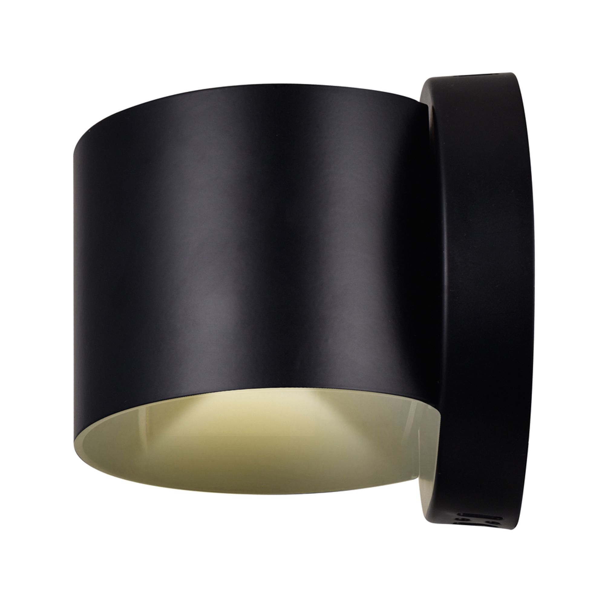 Image 3 Lilliana Integrated LED Round Black Wall Sconce more views