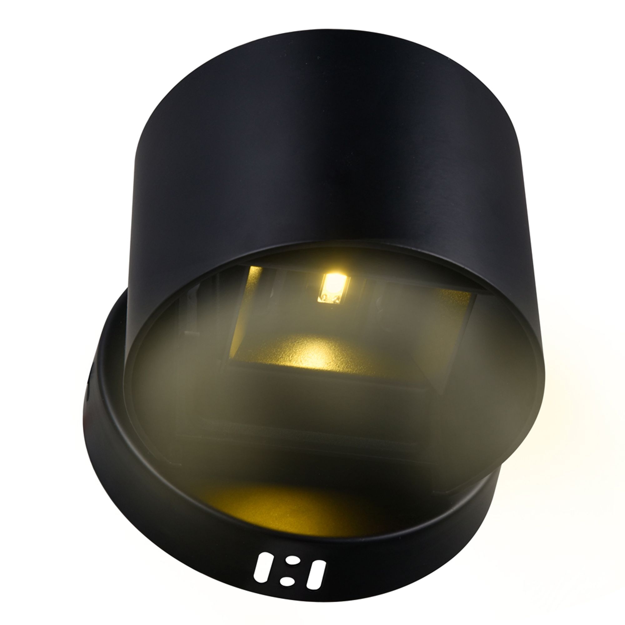 Image 5 Lilliana Integrated LED Round Black Wall Sconce more views