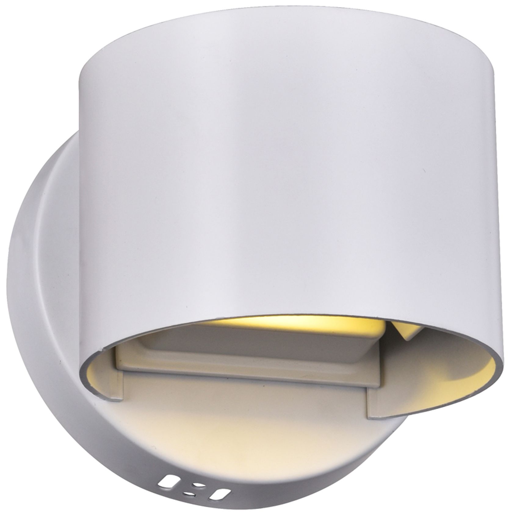 Lilliana Integrated LED Round White Wall Sconce
