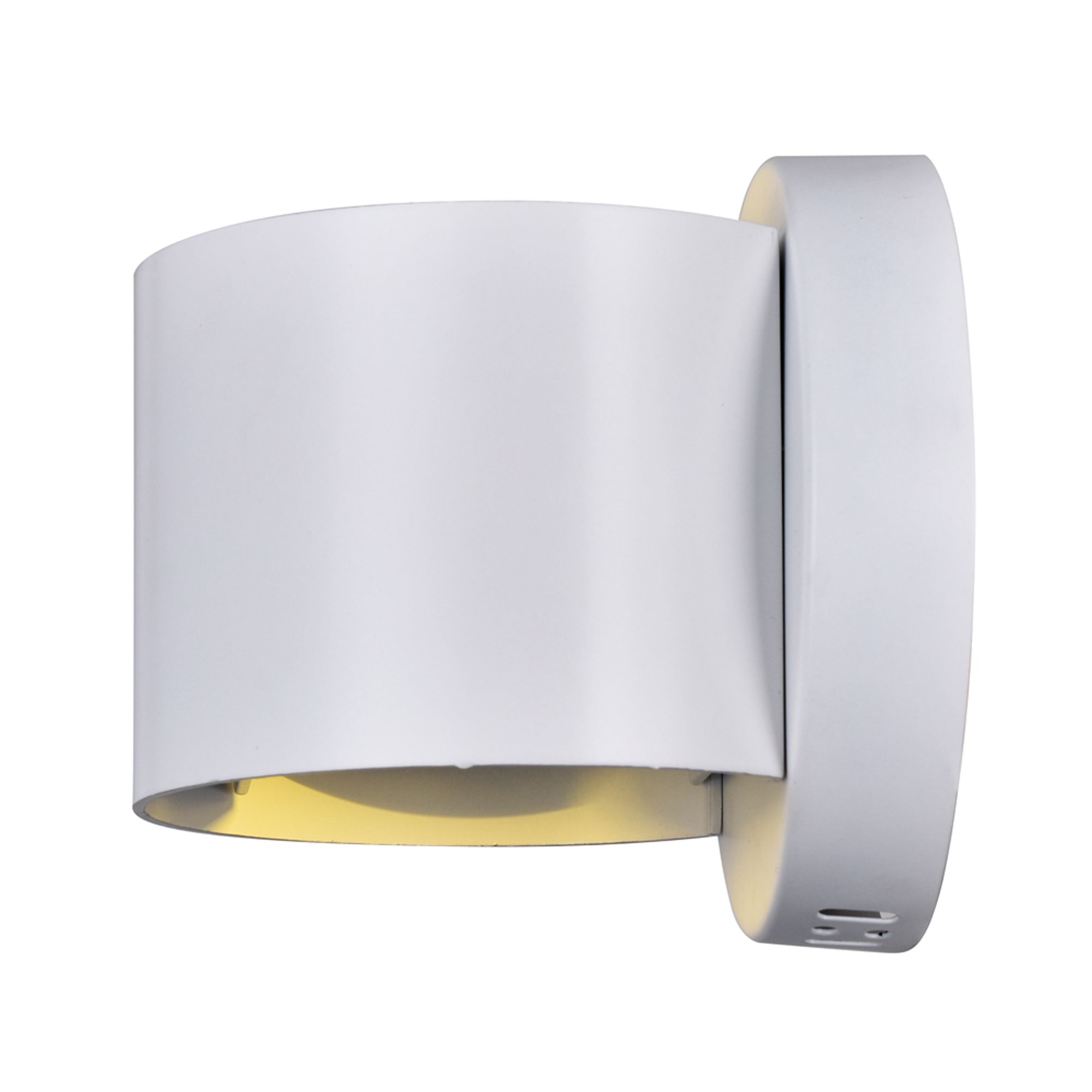 Image 4 Lilliana Integrated LED Round White Wall Sconce more views