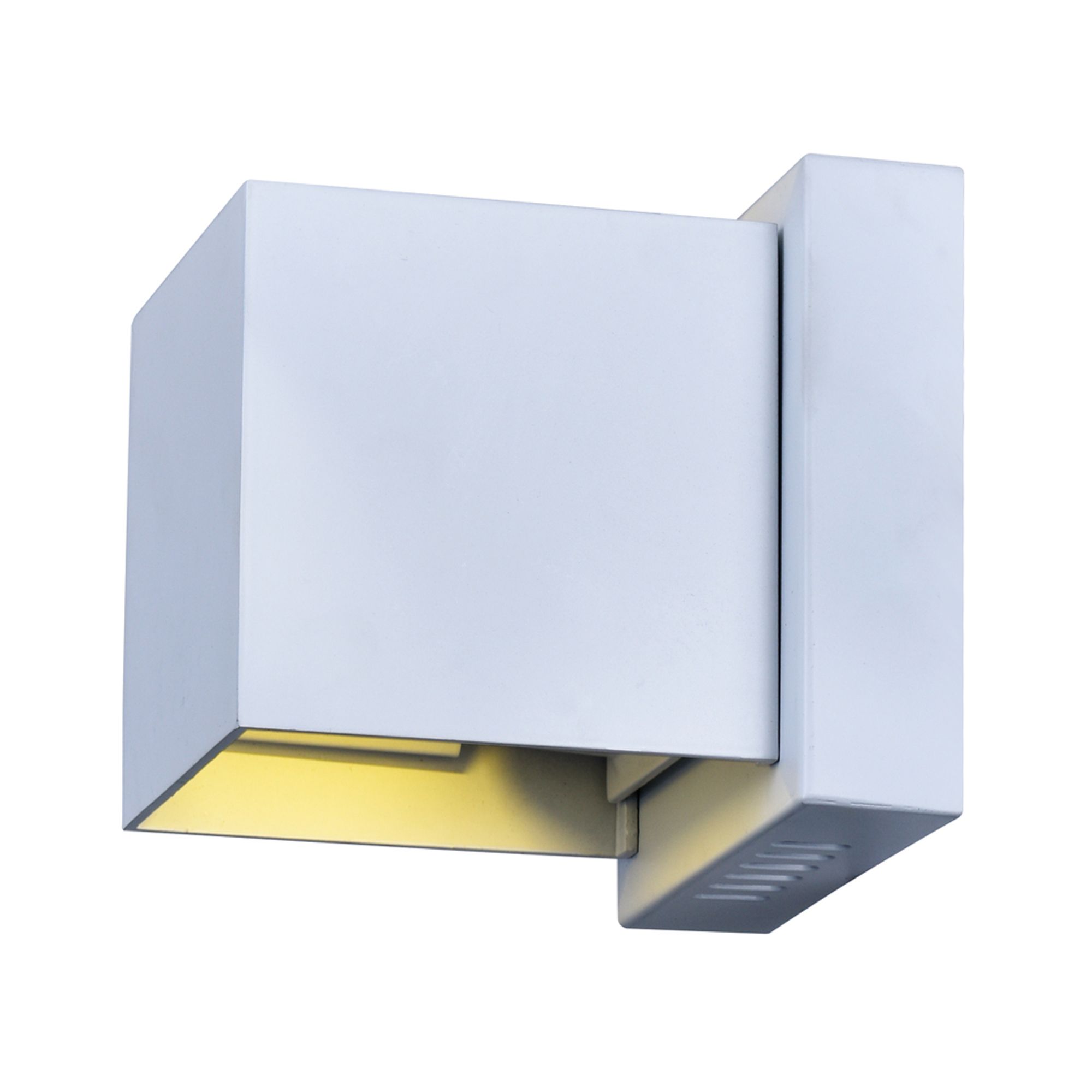 Image 2 Lilliana Integrated LED Sqaure White Wall Sconce more views