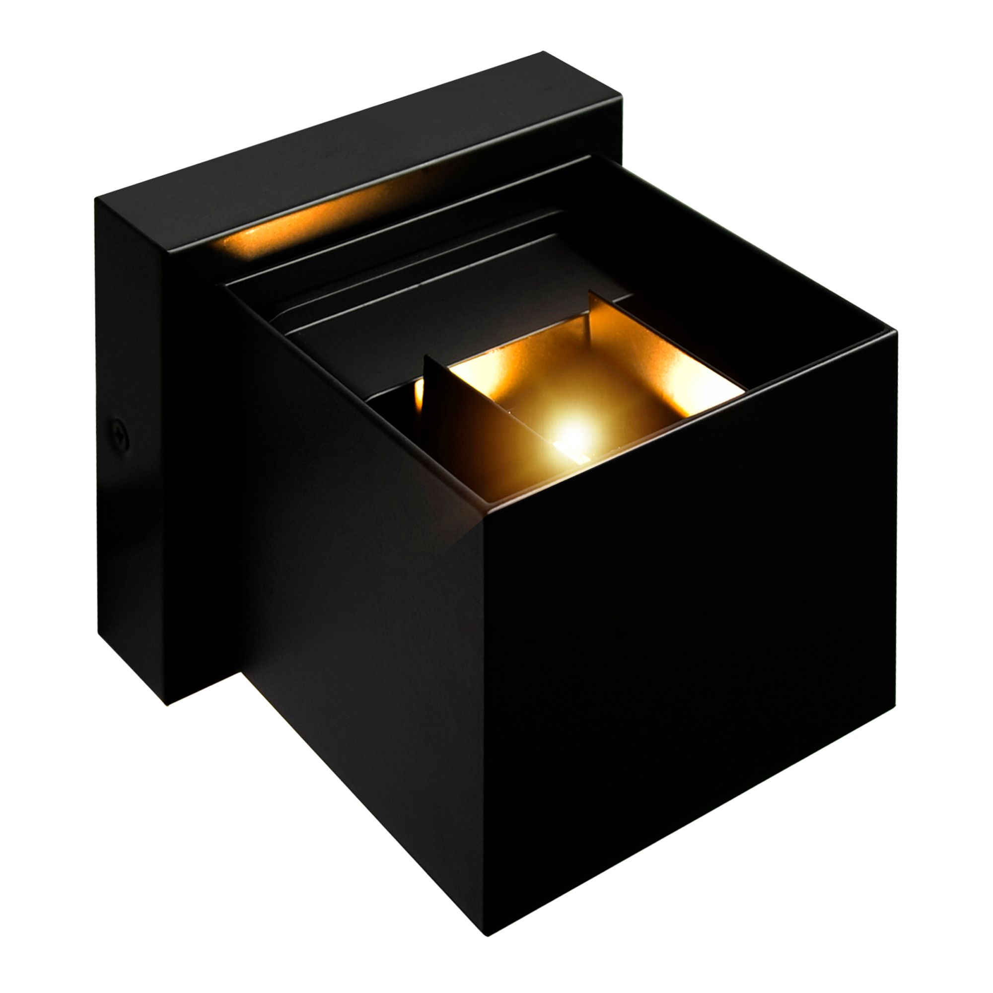 Image 4 Lilliana Integrated LED Square Black Wall Sconce more views