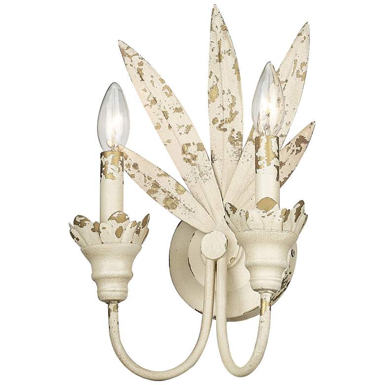 Image 1 Lillianne 9 1/8" Wide Wall Sconce in Antique Ivory