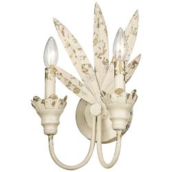 Lillianne 9 1/8" Wide Wall Sconce in Antique Ivory