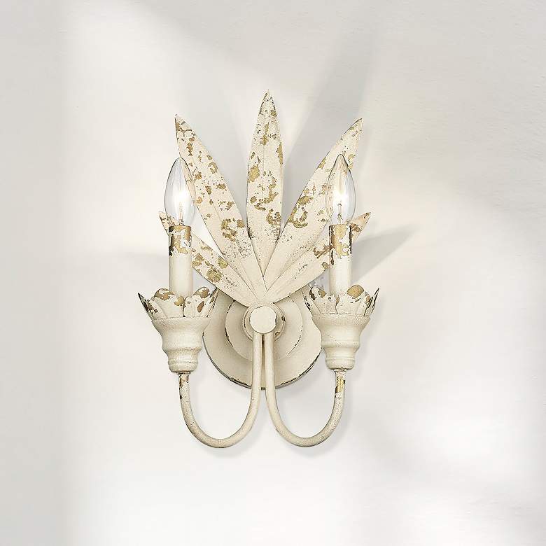 Image 6 Lillianne 9 1/8" Wide Wall Sconce in Antique Ivory more views