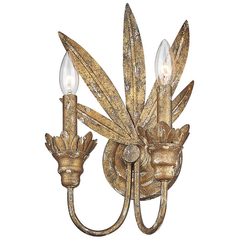 Image 1 Lillianne 9 1/8 inch Wide Wall Sconce in Heirloom Gold