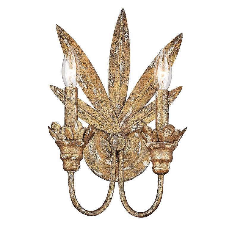Image 3 Lillianne 9 1/8" Wide Wall Sconce in Heirloom Gold more views