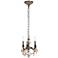 Lillie 3 Lt Pewter Pendant Golden Teak