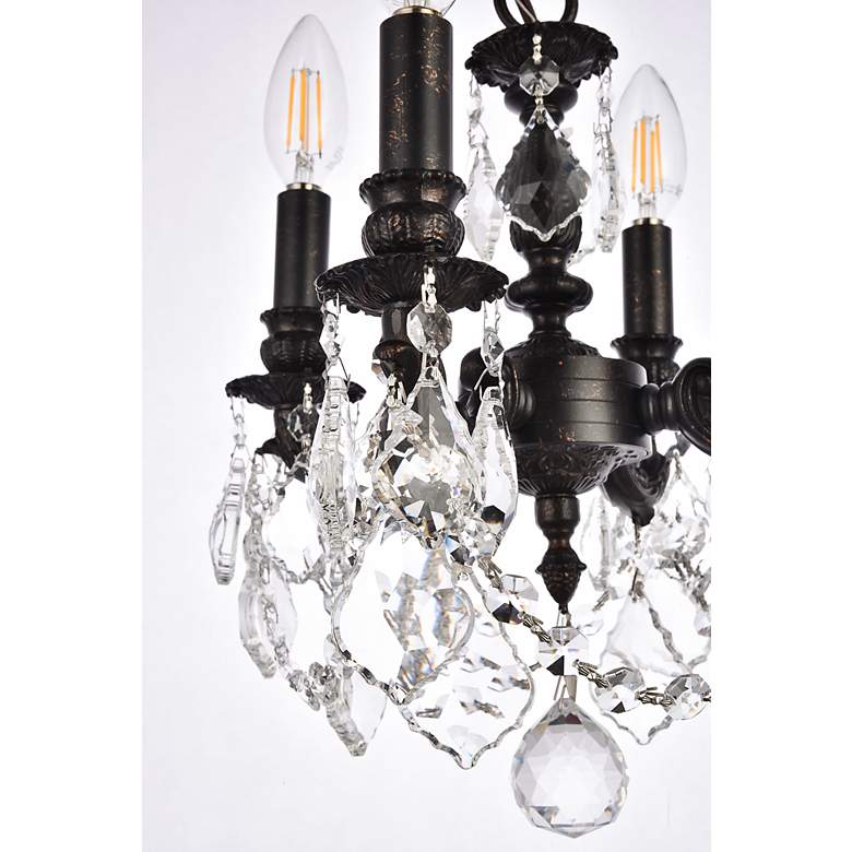 Image 5 Lillie 4 Lt Dark Bronze Pendant Clear more views