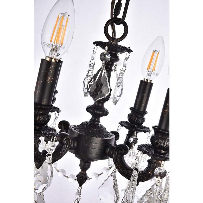 Image 6 Lillie 4 Lt Dark Bronze Pendant Clear more views