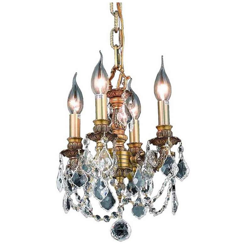 Image 1 Lillie 4 Lt French Gold Pendant Clear