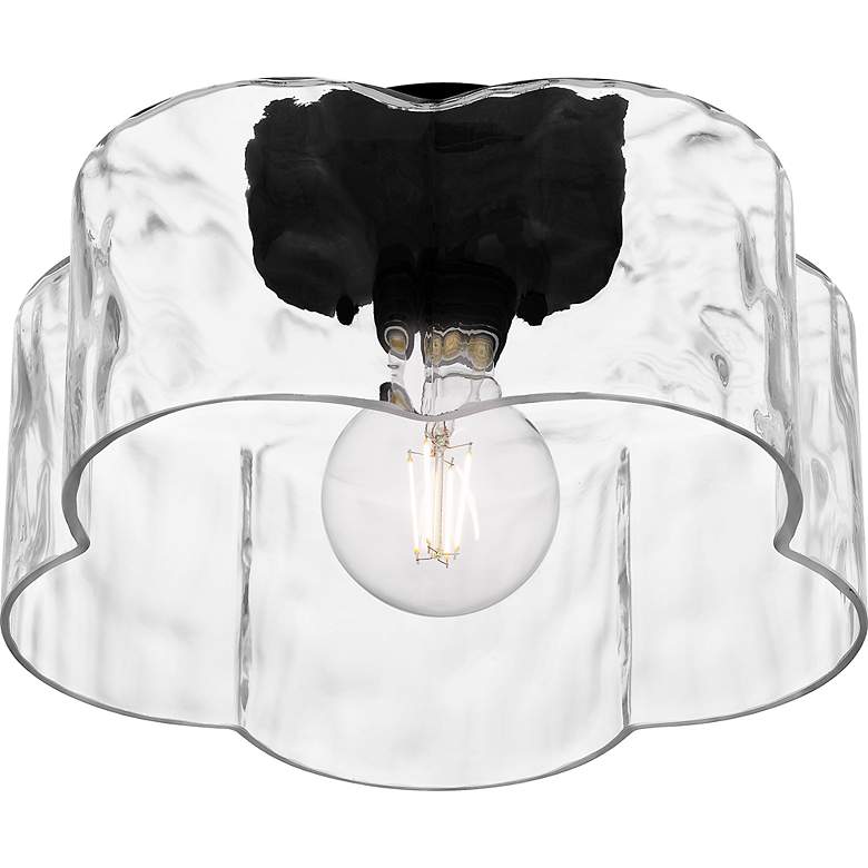 Image 4 Lilly 1-Light Matte Black Semi-Flush Mount more views